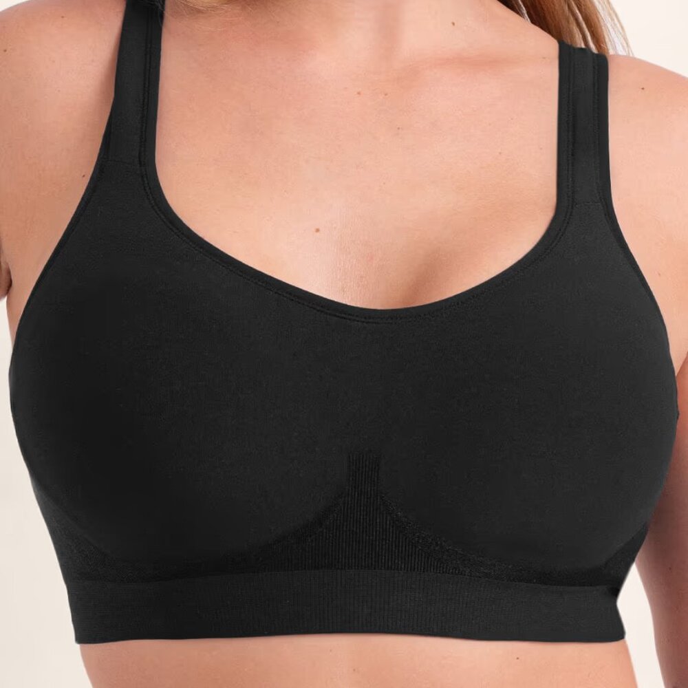 Truekind Daily Comfort Wireless‎ Shaper Bra in Black XL NWOT